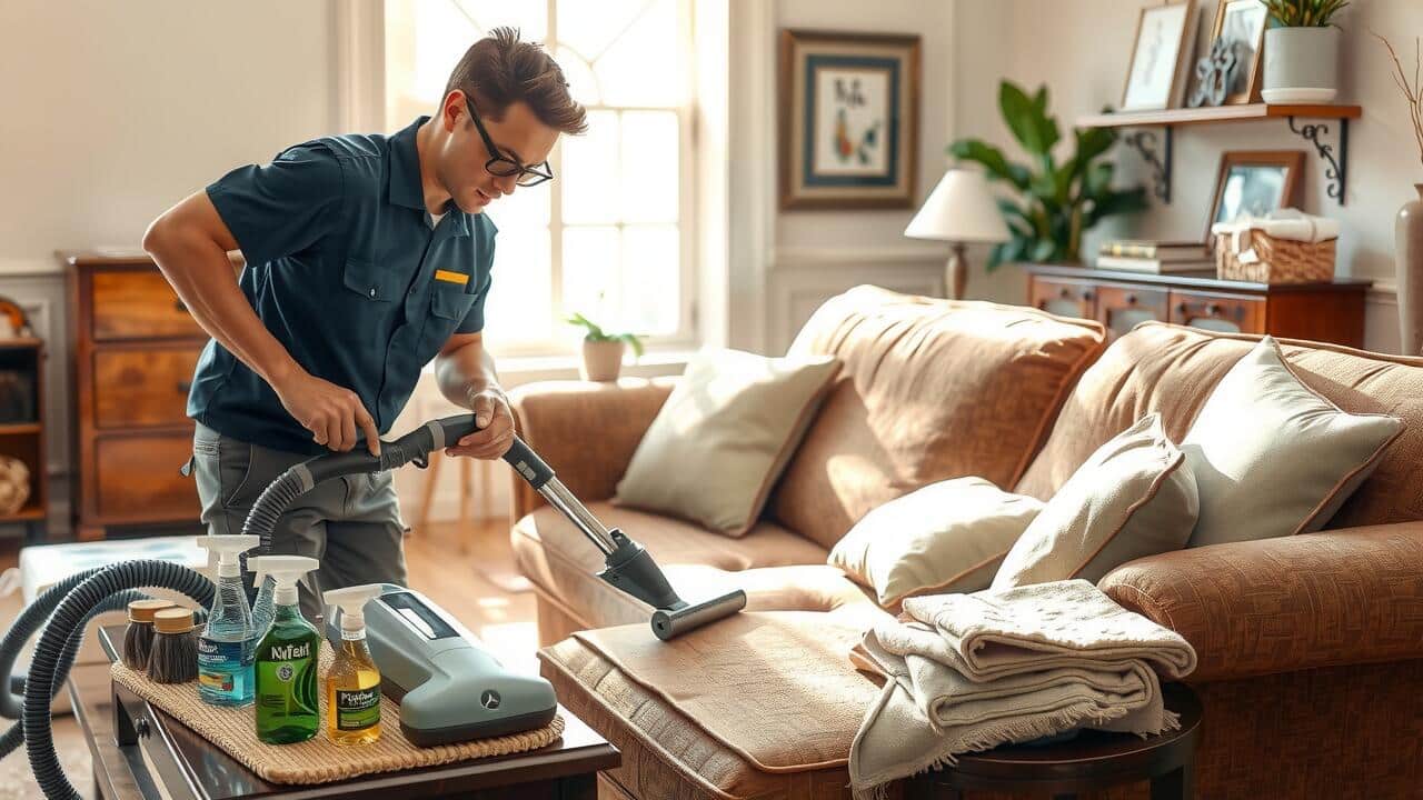 What is the best way to clean upholstery fabric?